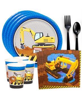 Construction Party Standard Tableware Kit (Serves