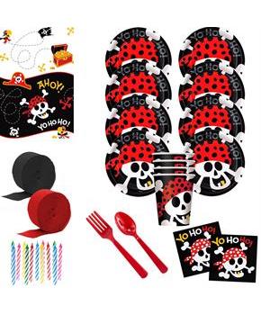 Pirate Birthday Deluxe Tableware Kit (Serves 8)