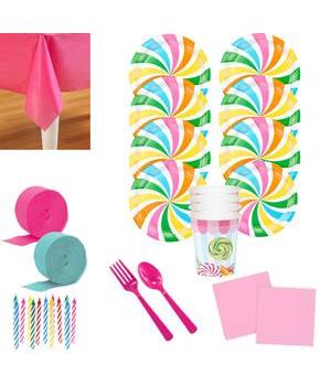 Candy Shoppe Deluxe Tableware Kit (Serves 8)