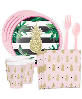 Pineapple Party Standard Tableware Kit (Serves 8)