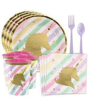 Unicorn Sparkle Standard Tableware Kit With Plasti