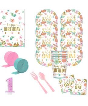 Boho 1st Birthday Girl Deluxe Tableware Kit (Serve