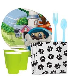 Pug Pals Standard Tableware Kit (Serves 8)