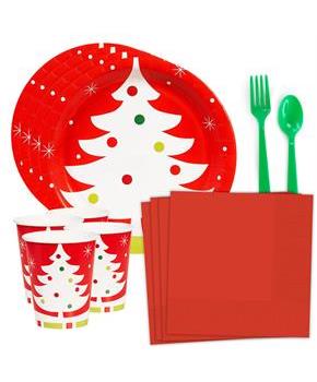 Holiday Tree Standard Tableware Kit (Serves 8)