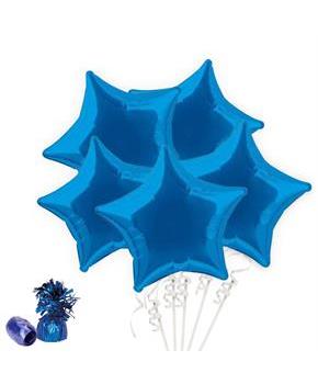 Royal Blue Star Balloon Bouquet Kit