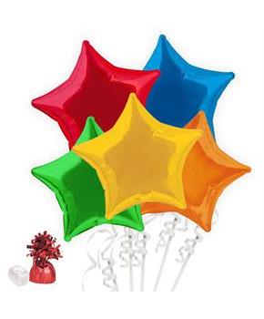 Rainbow Star Balloon Bouquet Kit