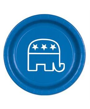 Blue Republican Plates(8 Pack)