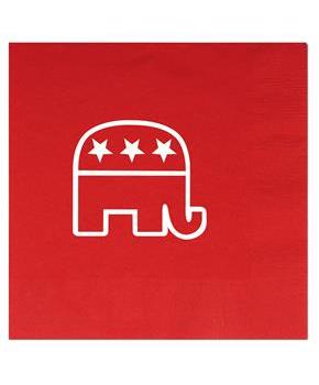 Red Republican Luncheon Napkins(16 Pack)