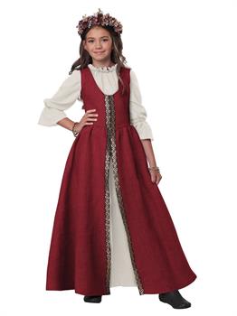 Girls Renaissance Faire Dress Costume 