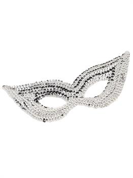 Silver Sequin Eye Mask