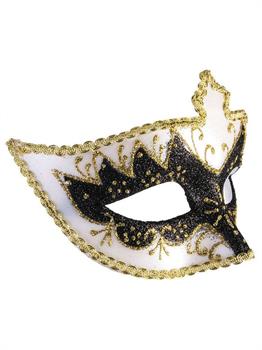 Carnivale White & Black Eye Mask