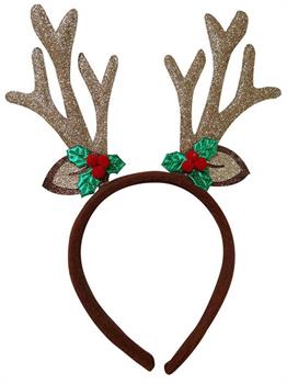 Holiday Reindeer Antler and Ear Headband