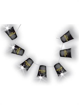 Light Up New Year Cup Necklace