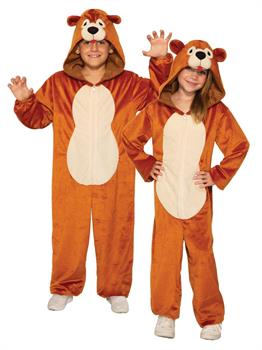 Teddy Bear Costume Brown Animal Jumpsuit