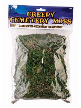 Creepy Cemetery Tombstone Moss