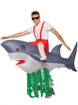 Adult Inflatable Ride-A-Shark Costume