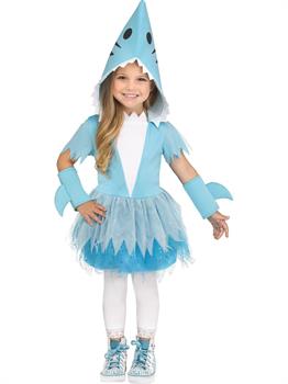 Toddler Girls Silly Shark Costume 