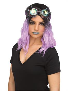 Blinged Out Multicolor Festival Goggles  Costume