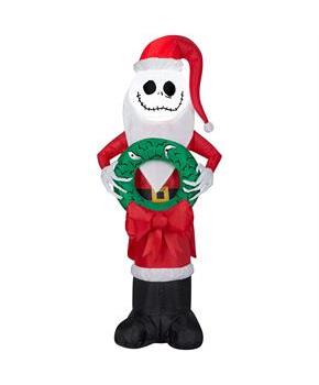 Nightmare Before Christmas Jack Skellington's Wreath Inflatable Airblown Decor