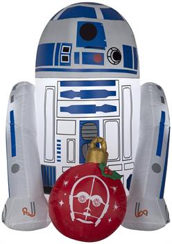 3 Foot Star Wars R2-D2 with Ornament Light Up Christmas Inflatable Lawn Decoration