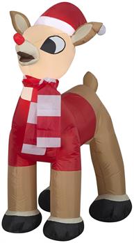 3.5 Foot Rudolph the Red-Nosed Reindeer Light Up Christmas Inflatable Lawn Decoration