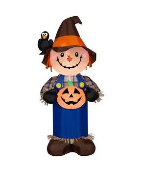 Scarecrow with Jack-O'-Lantern 5 Ft. Airblown Infl