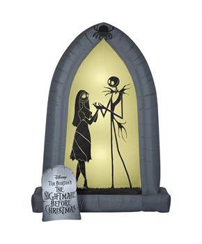 NBC Jack and Sally Silhouette 7 Ft. Airblown Inflatable