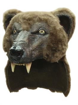Adult Brown Bear Helmet Hat