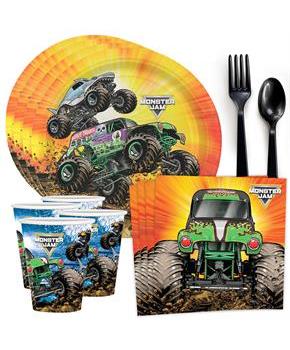 Monster Jam Grave Digger Tableware Kit (Serves 8)