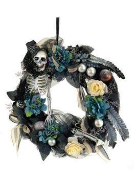 skeleton Roses Wreath