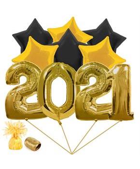 2021 Balloon Kit Gold/Black (each)