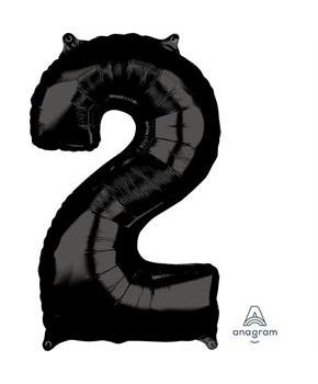 Black 26" Number Foil Balloon - 2