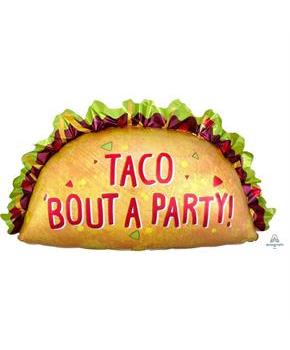 Taco Party 33" Jumbo Shaped Foil Balloon