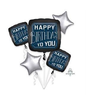 Happy Birthday Man Balloon Bouquet
