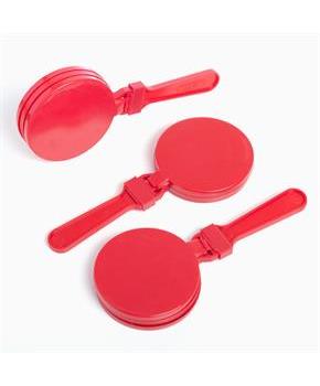 Red Round Clapper