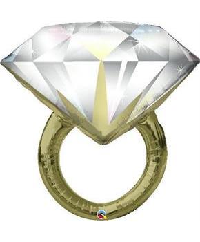 Diamond Wedding 37" Jumbo Ring Shaped Balloon