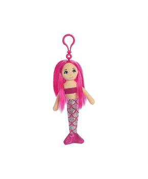 Garnet Sea Sparkles Mermaid Plush Clip On