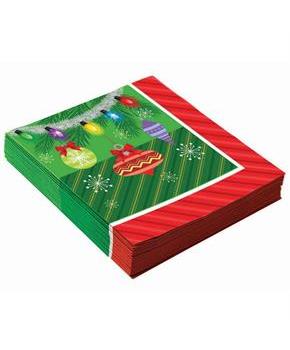 Christmas Ornament Lunch Napkins (16)