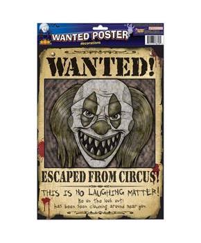 Clown Wanted Poster