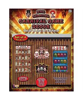 Evil Carnival Game Decor 4 pcs