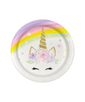 Dreamy Unicorn 7" Dessert Plates 