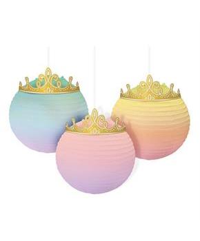 Once Upon A Time Crowned Hanging Paper Lanterns