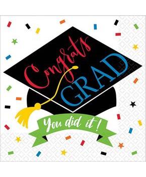 100% Done Grad Lunch Napkins (125)