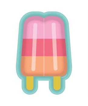Just Chillin' Popsicle Shaped Dessert Plates (8)