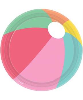 Just Chillin' Beach Ball Lunch Plates (8)