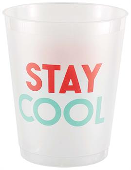 Just Chillin' Frosted Plastic Tumblers (8)