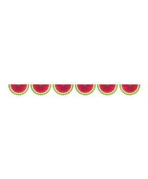 Watermelon Fan Bunting Garland