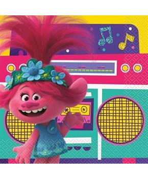 16ct Trolls World Tour Lunch Napkin