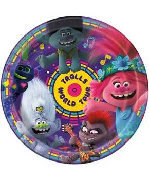 Assiettes rondes 9 "Trolls
