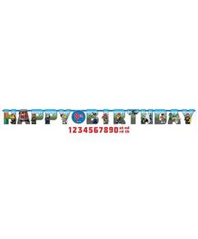 Lego City Jumbo Add-An-Age Letter Banner